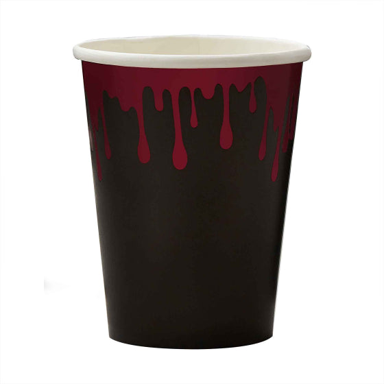 Fright Night Blood Drip Paper Party Cups FSC 8pk