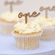 First Birthday Cupcake Toppers 4.5cm x 5.2cm 6pk