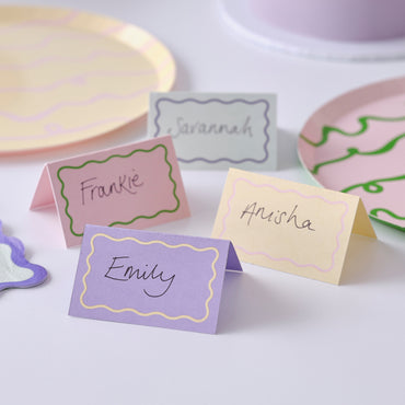 Pastel Wave Place Cards 10pk