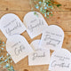 Rustic Romance Wedding Signs 16.5cm x 28.6cm 6pk