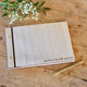 Rustic Romance Wooden Guest Book 18cm x 26cm Each