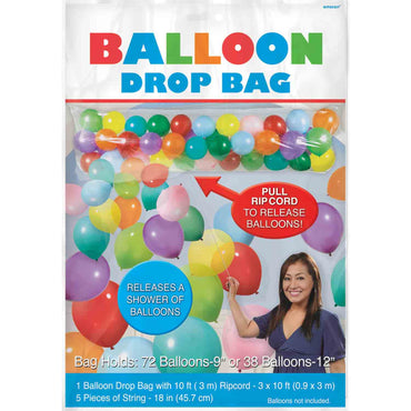 Balloon Release Drop Bag & Ripcord 3m Each