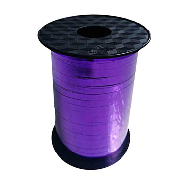 Purple Metallic Balloon Ribbon 225m Each