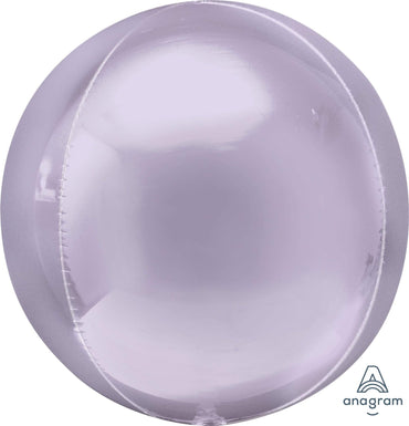 Pastel Lilac Orbz Foil Balloons 38cm x 40cm  Each