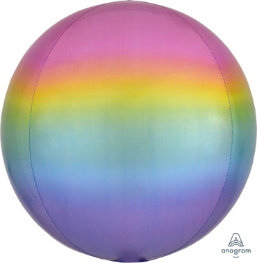 Pastel Ombre Orbz Foil Balloons 38cm x 40cm  Each