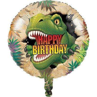 Dino Blast Happy Birthday Foil Balloons 45cm Each