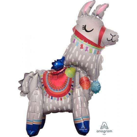 Llama Fun Standing Llame Foil Balloon 48cm x 58cm Each