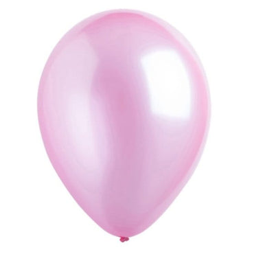 Metallic Baby Pink Latex Balloons 30cm 200pk