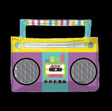 Awesome 80's Party Boombox Supershape Foil Balloon 68cm x 55cm Each