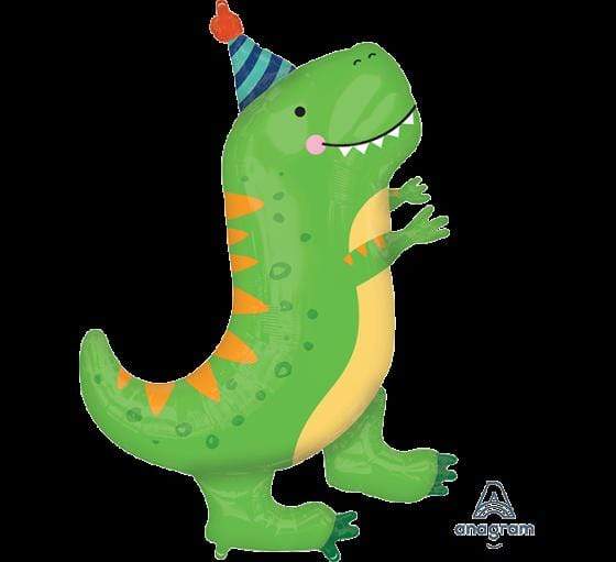 Dino-Mite T-rex Dinosaur Supershape Foil Balloon 66cm x 86cm Each