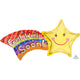 Get Well Soon Shooting Star Supershape Foil Balloon 69cm x 56cm Each