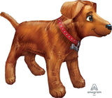 Golden Dog Supershape Foil Balloon 91cm x 60cm Each