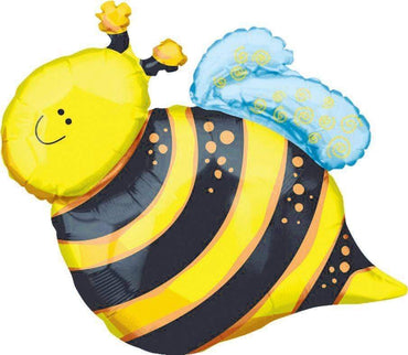 Happy Bee Supershape Foil Balloon 61cm x 63cm Each