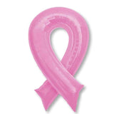 Pink Ribbon Supershape Foil Balloon 51cm x 91cm  Each