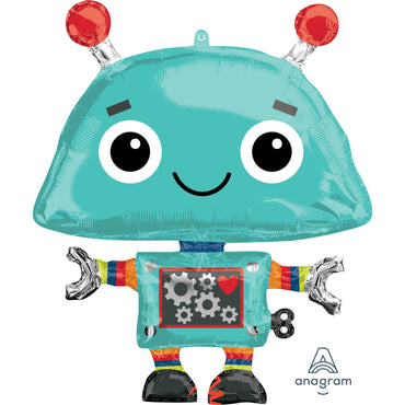 Robot Supershape Foil Balloon 63cm x 73cm Each