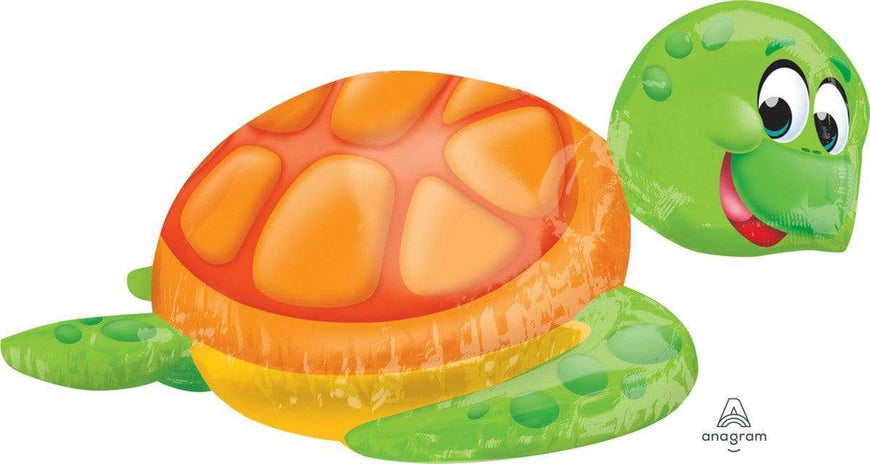 Silly Sea Turtle Supershape Foil Balloon 78cm x 50cm Each