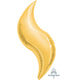 SuperShape Gold Curve Foil Balloon 107cm Each