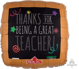 Write-On Wood Frame Blackboard Supershape Foil Balloon 81cm Each