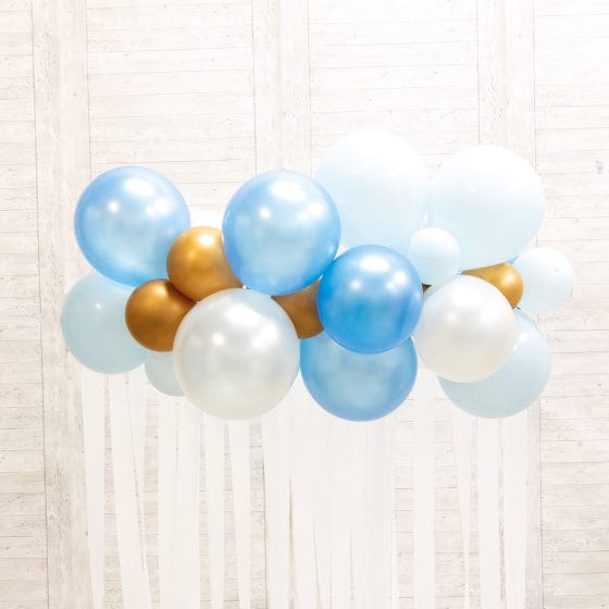 Botanical Celebration Blue Balloon Garland Backdrop Kit