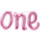 Baby Shower Pink Balloons Foil Banner 1.5m Each