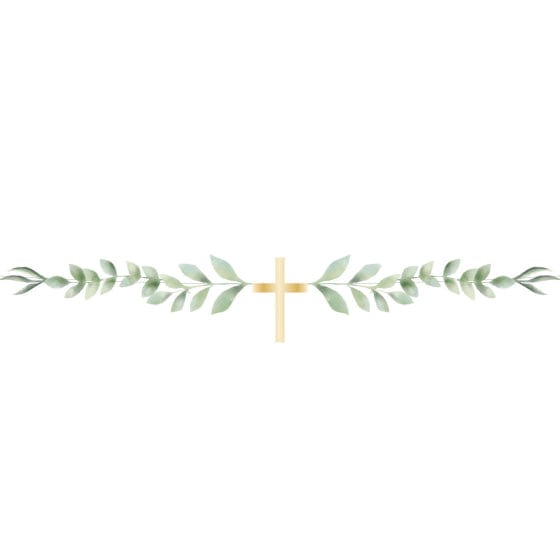 Botanical Celebration Cross Garland FSC 1m Each