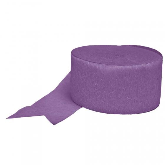 New Purple Crepe Streamers 24m Each