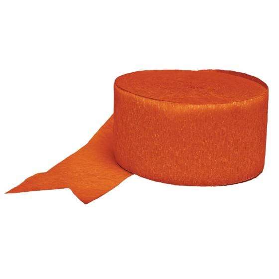 Orange Crepe Streamers 24m Each