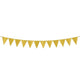 Sparkle Gold Large Paper Pennant Banner