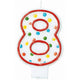 #8 Polka Dots Flat Candle Each