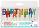 Glitter Primary Happy Birthday Pick Candles 13pk