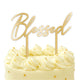 Botanical Celebration Acrylic Blessed Cake Topper Pick 18cm Each