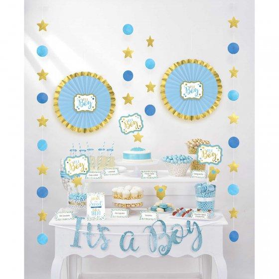 Baby Shower Blue Buffet Decorating Kit Each