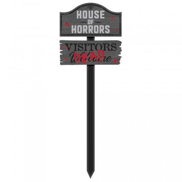 House of Horrors Yard Stake 86cm x 30cm Each