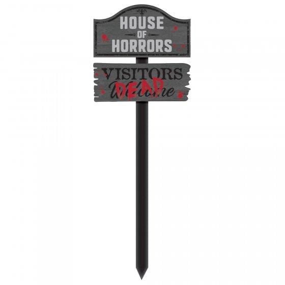 House of Horrors Yard Stake 86cm x 30cm Each