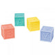 Baby Shower Baby Multi-Coloured Plastic Blocks 3cm 4pk