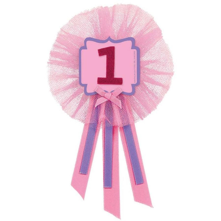 1st Birthday Girl Award Ribbon Each