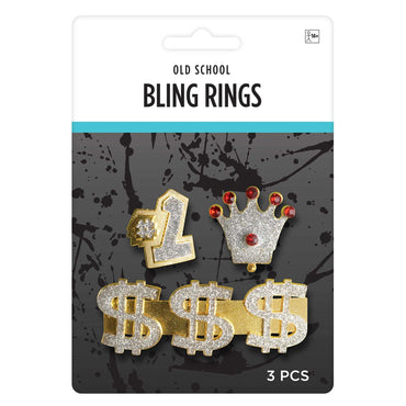 Bling Gold Rings Each