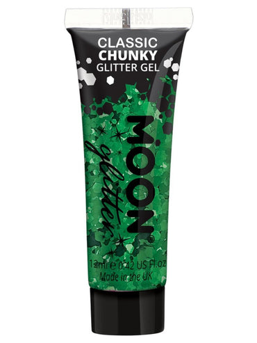 Green Classic Chunky Glitter Gel 12ml Each