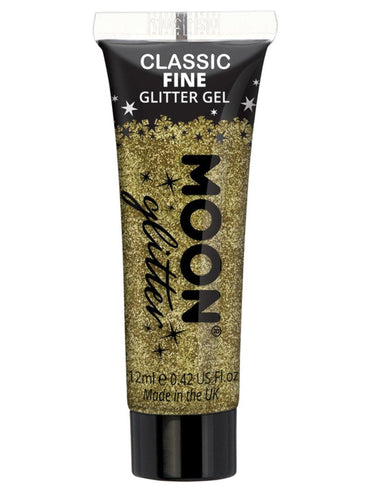 Gold Classic Fine Glitter Gel 12ml Each