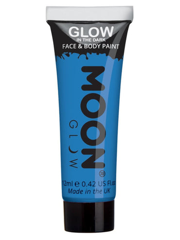 Blue Glow in the Dark Face Paint 12ml Each