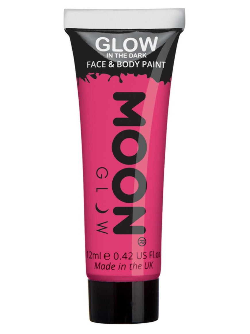 Pink Glow in the Dark Face Paint 12ml Each