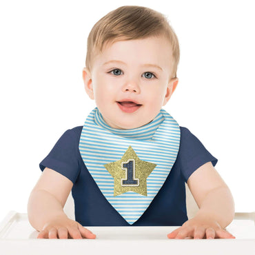 1st Birthday Boy Bib Each