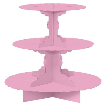 New Pink Cupcake 3 Tier Treat Stand 29cm Each