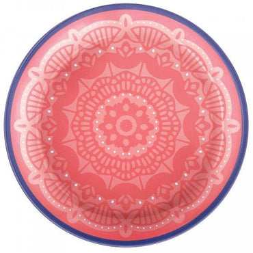 Boho Vibes Round Melamine Lunch Plates 17cm 4pk