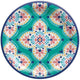 Boho Vibes Round Paper Dinner Plates 26cm  8pk