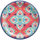 Boho Vibes Round Paper Lunch Plates 17cm 8pk