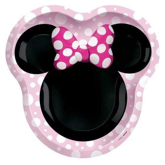 Minnie Mouse Forever NPC Shaped Paper Plates FSC 23cm 8pk