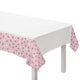 Blush Birthday Plastic Tablecover 137cm x 259cm Each