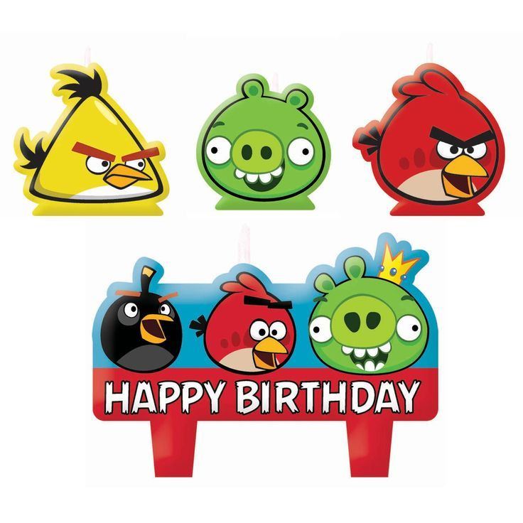 Angry Birds Candle Set - Party Savers