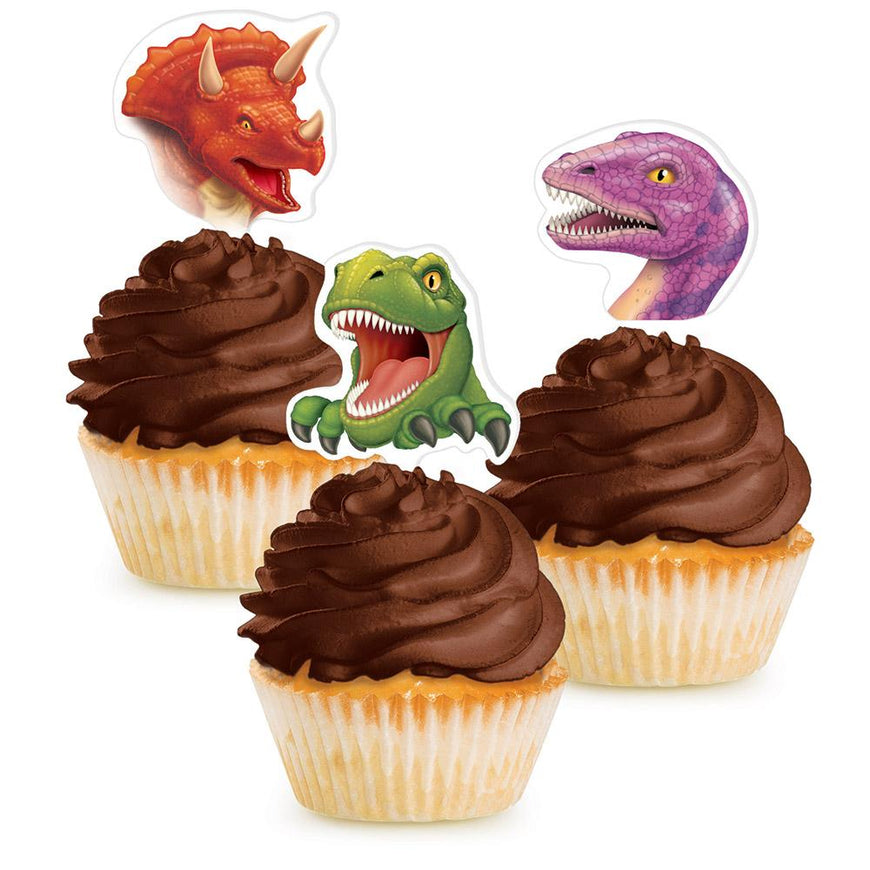 Dino Blast Cupcake Tops 12pk - Party Savers